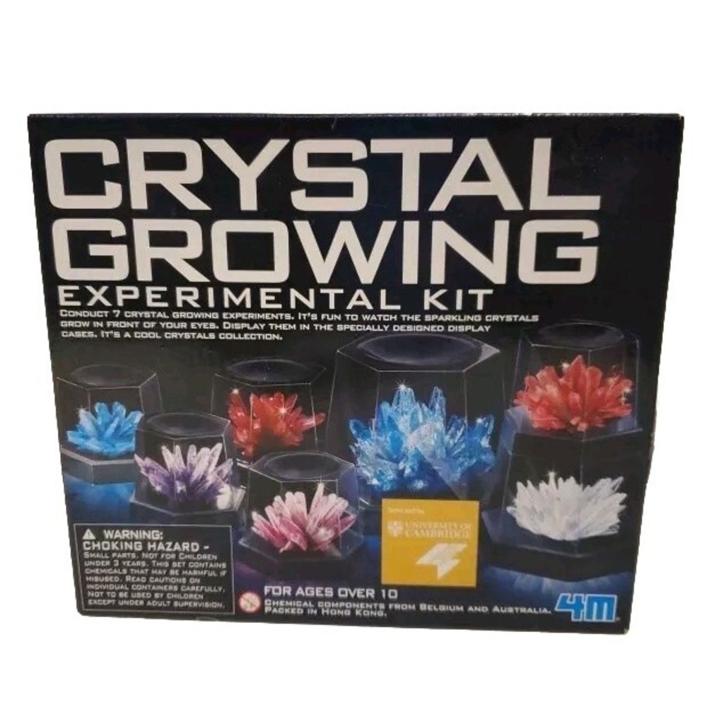 4M Crystal Growing Science Experimental Kit 7 Crystals 5557 Ages 10+ Sealed